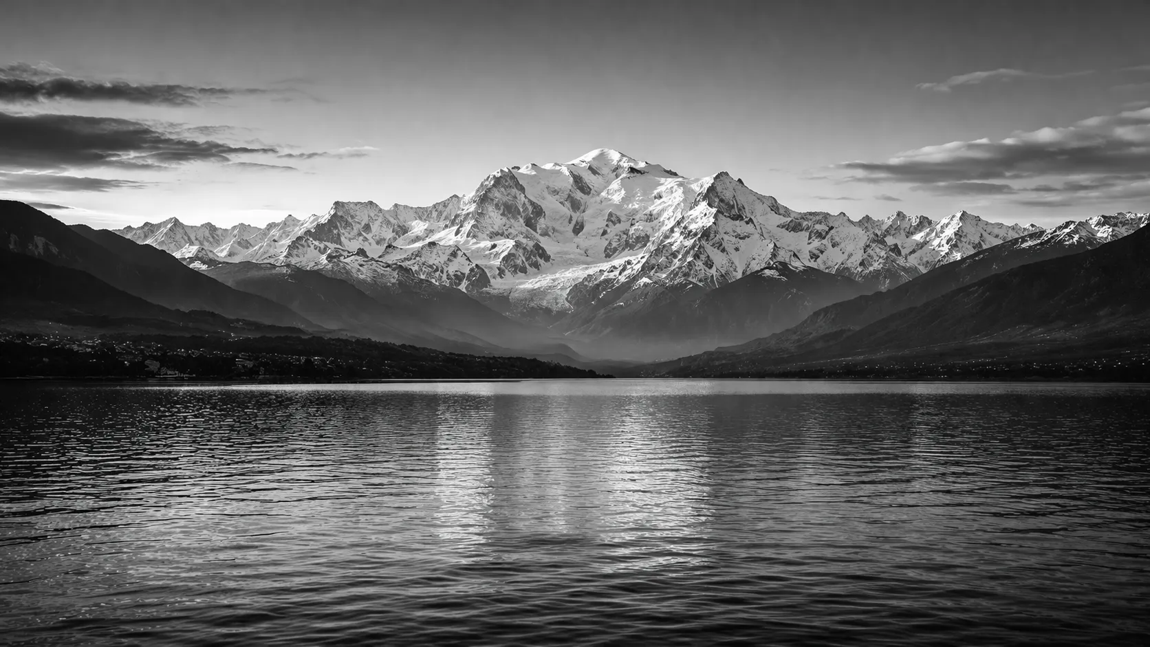 Lake Léman and the Alps